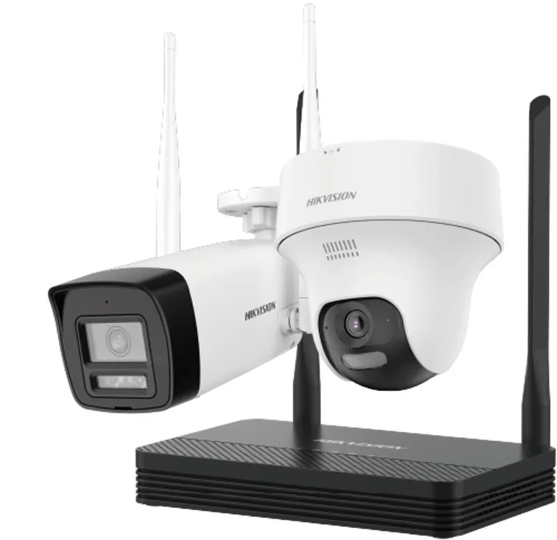 [NKS424W02H] Kit 2 caméras NVS WiFi Hikvision 4MP H.265 une Bullet + une Turret
