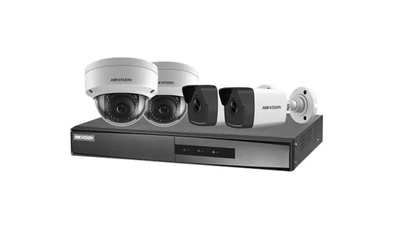 [NK42E3H] Kit 4 caméras IP HIKVISION Dômes/Bullets 2 MP