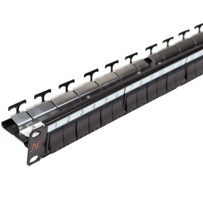 [N521.681BK] Panneau de brassage Nexans cat 6 24 ports non -équipé