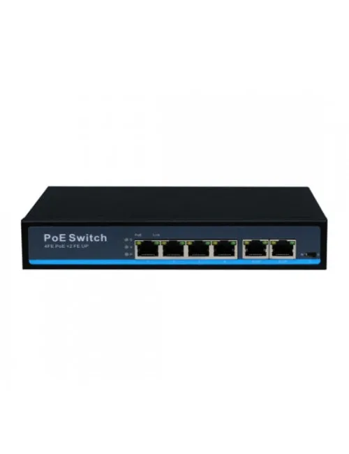 Switch Gigabit 4 PoE + 2 uplink + 1SFP