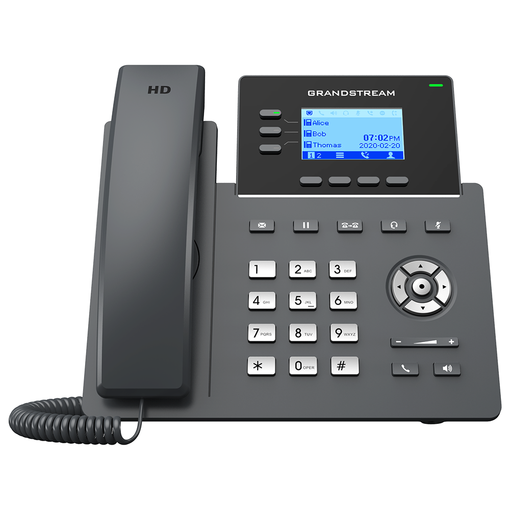 [GRP2603(P)] Téléphone IP Grandstream 3 lignes, 6 comptes SIP, jusqu'à 3 appels