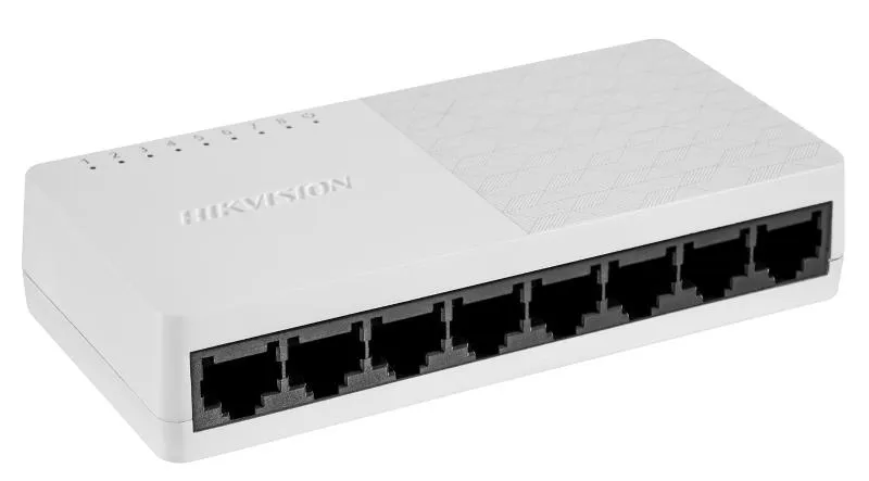 [DS-3E0108D-O] Switch plastique HIKVISION Fast Ethernet 8 ports