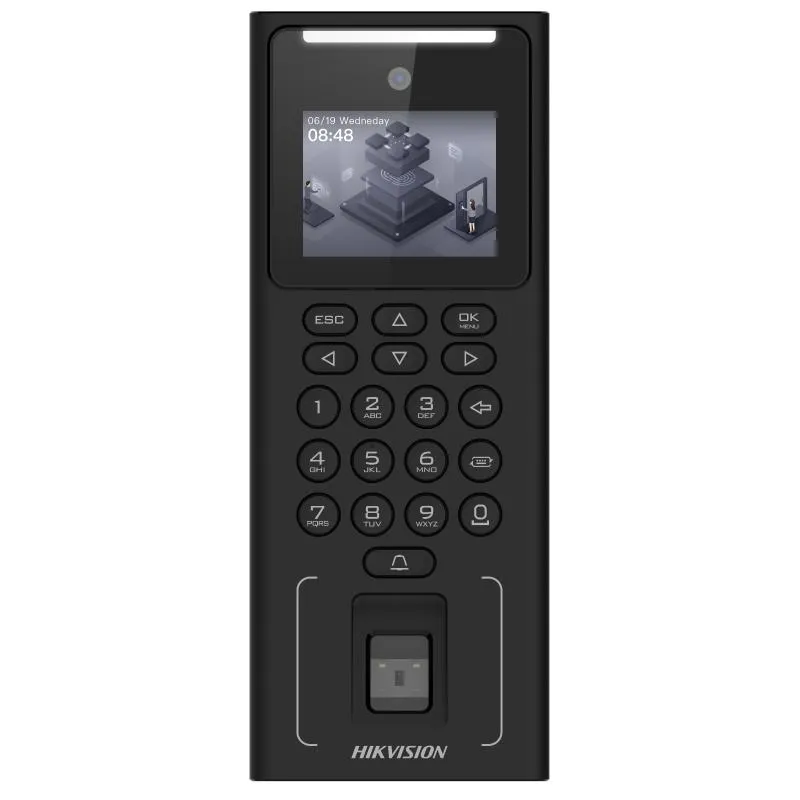 [DS-K1T321MFWX] Terminal d'accès facial Hikvision série Value (Bluetooth, Wifi, Card, Fingerprint, PIN)