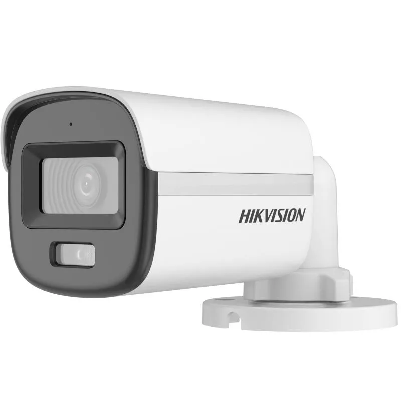 [DS-2CE10DF0T-LPFS(3.6mm)] Caméra hybride intelligente 2 MP mini-bullet fixe ColorVu avec audio
