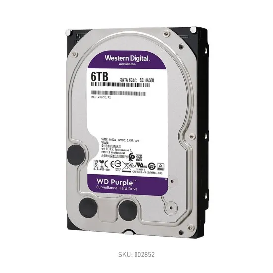[SC_HA500] Disque dur de surveillance WD Purple 6TB SATA de 6 Gbit/s de 3.5 pouces